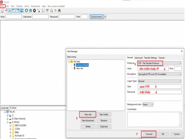 Cách đăng tải và tải dữ liều lên hosting với FileZilla là gì?
