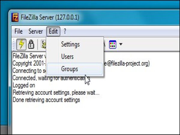 Hướng dẫn thiết lập Group trên FileZilla Server