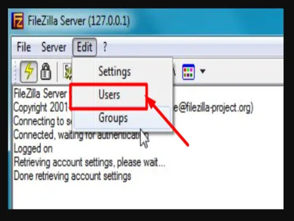 Hướng dẫn thiết lập User trên FileZilla Server