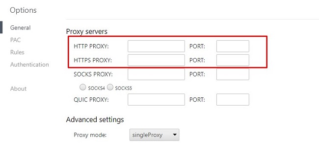 Hướng dẫn cài đặt HTTP Proxy trên trình duyệt Chrome