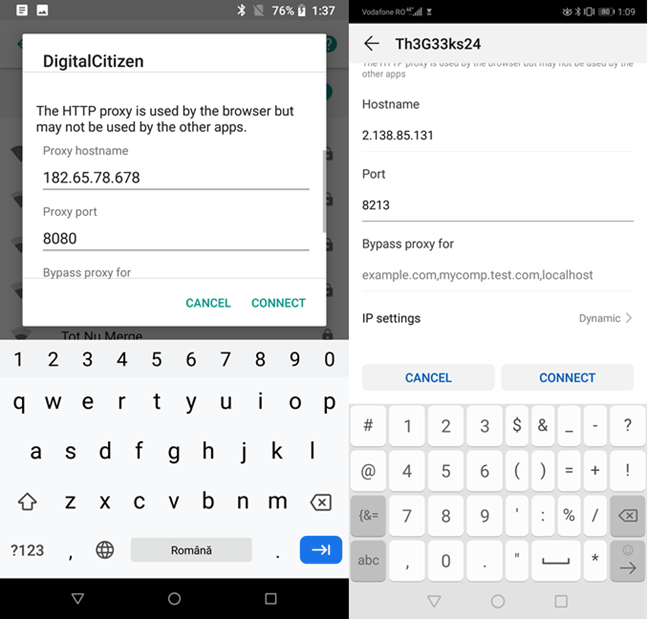 Bypass proxy for