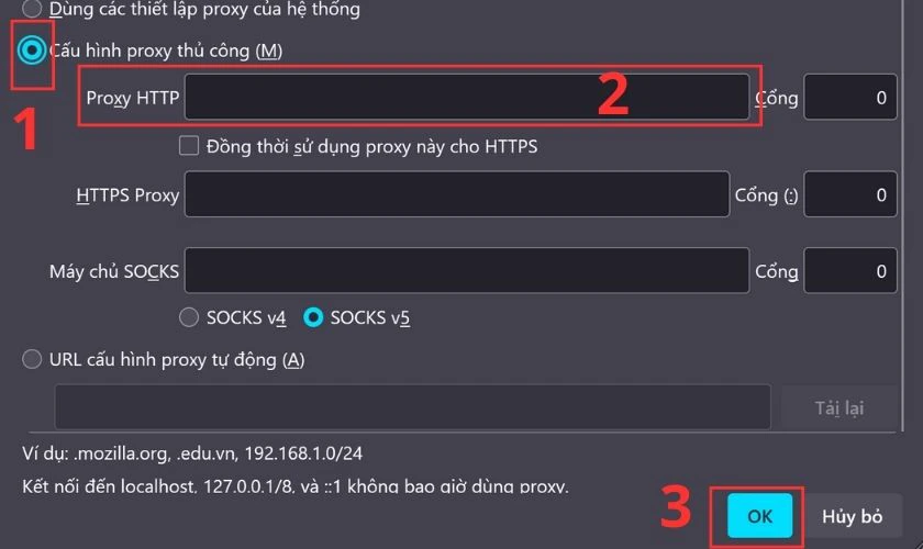 cài đặt Free Proxy cho Firefox
